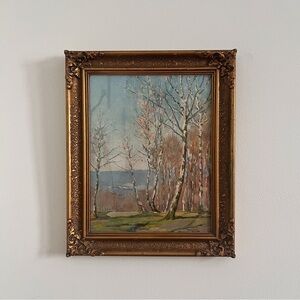 Elegant Gold Framed Landscape Art